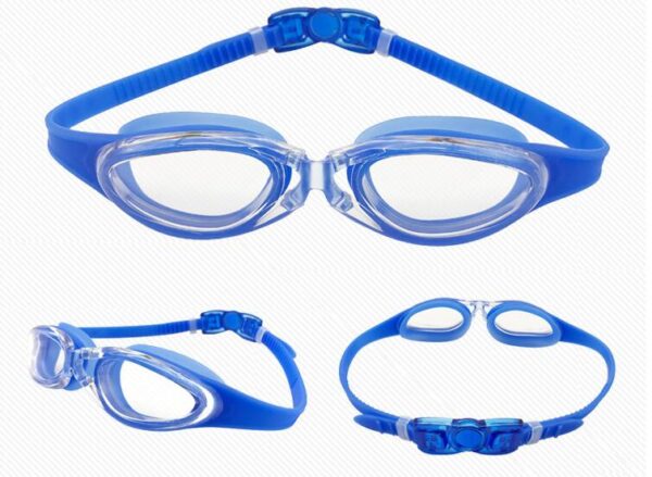 clear anti fog UV 400 with nose bridge swimming goggles MY 4900 - Image 2