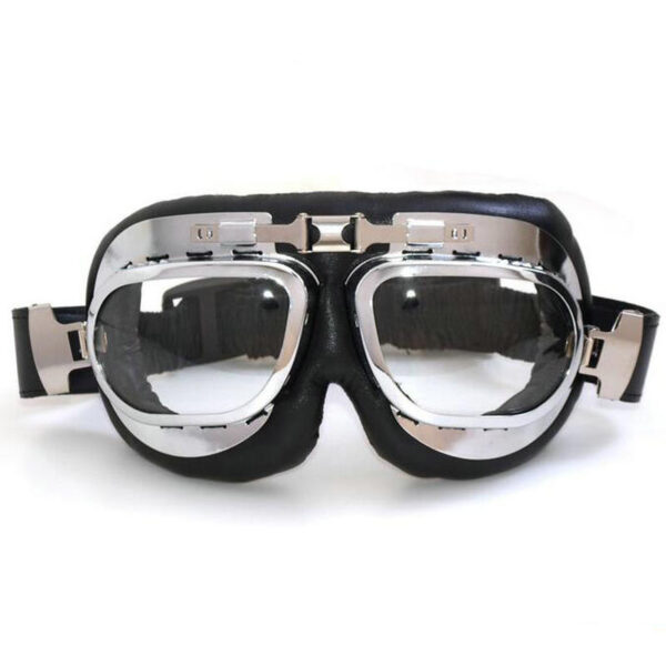 Motorcycle Half Helmet, Open Face Helmet, Motorbike Scooter Half Helmet, Universal Scooter Synthetic Leather Open Face Half Helmet UV Goggles - Image 11