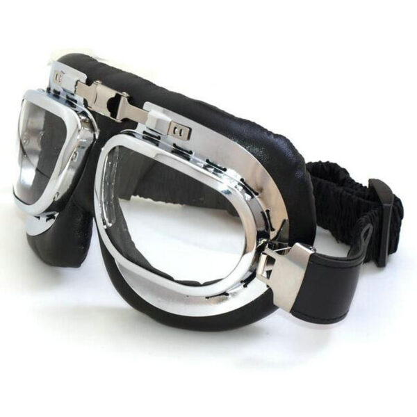 Motorcycle Half Helmet, Open Face Helmet, Motorbike Scooter Half Helmet, Universal Scooter Synthetic Leather Open Face Half Helmet UV Goggles - Image 12