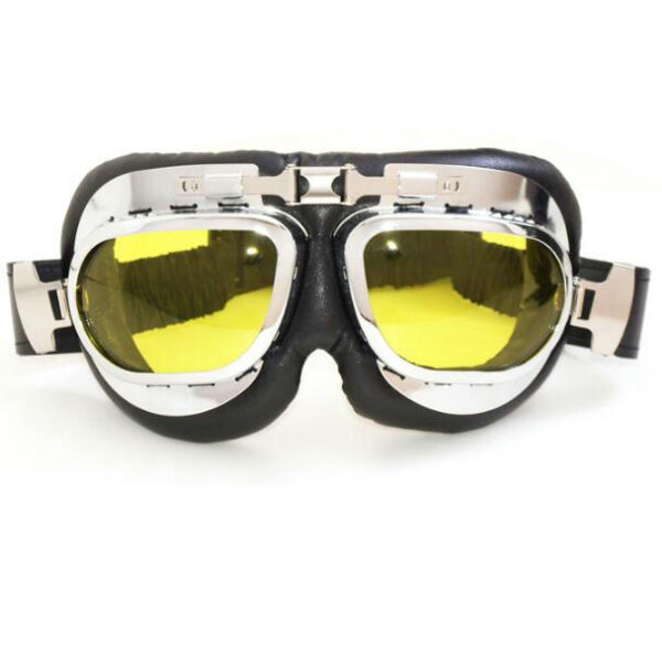 Motorcycle Half Helmet, Open Face Helmet, Motorbike Scooter Half Helmet, Universal Scooter Synthetic Leather Open Face Half Helmet UV Goggles - Image 15