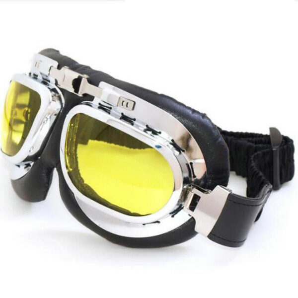 Motorcycle Half Helmet, Open Face Helmet, Motorbike Scooter Half Helmet, Universal Scooter Synthetic Leather Open Face Half Helmet UV Goggles - Image 16