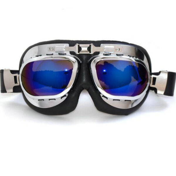 Motorcycle Half Helmet, Open Face Helmet, Motorbike Scooter Half Helmet, Universal Scooter Synthetic Leather Open Face Half Helmet UV Goggles - Image 19