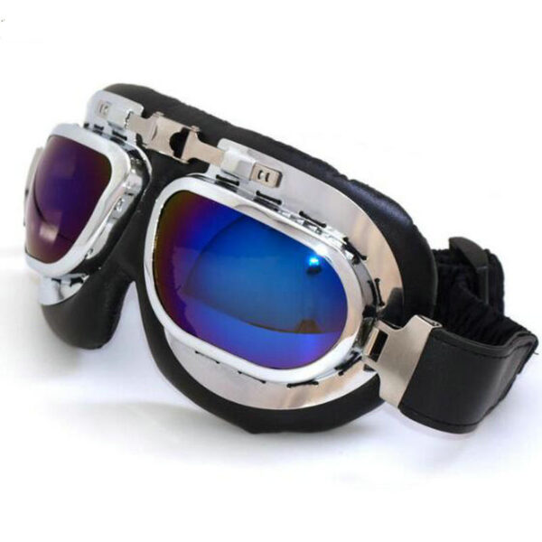Motorcycle Half Helmet, Open Face Helmet, Motorbike Scooter Half Helmet, Universal Scooter Synthetic Leather Open Face Half Helmet UV Goggles - Image 20