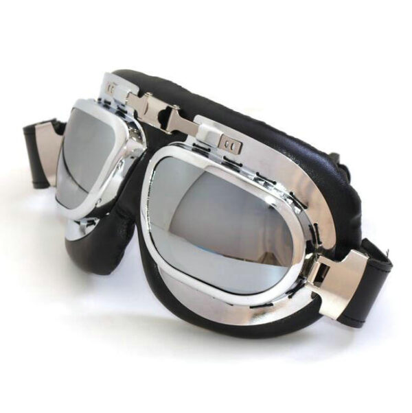 Motorcycle Half Helmet, Open Face Helmet, Motorbike Scooter Half Helmet, Universal Scooter Synthetic Leather Open Face Half Helmet UV Goggles - Image 8