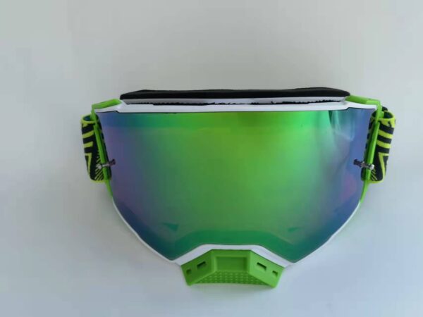 MF 55 2022 customized green vented foam dirtbike mx goggles