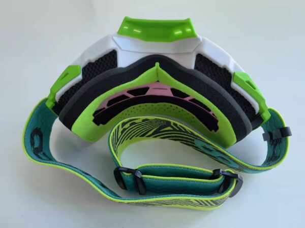 MF 55 2022 customized green vented foam dirtbike mx goggles - Image 6