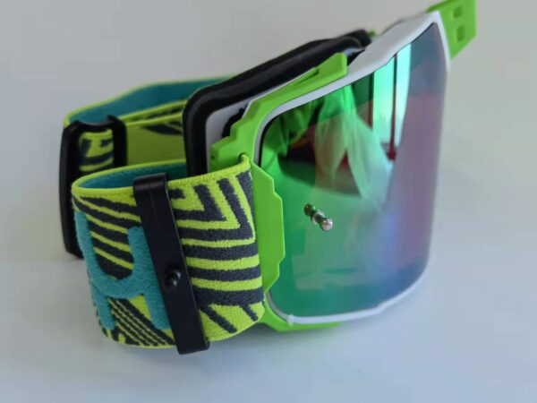 MF 55 2022 customized green vented foam dirtbike mx goggles - Image 5