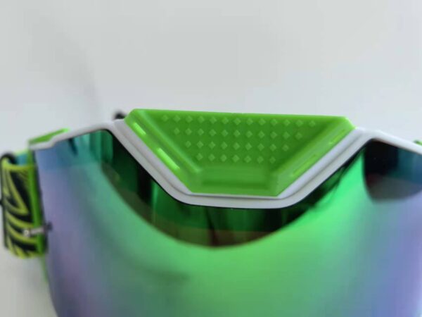 MF 55 2022 customized green vented foam dirtbike mx goggles - Image 4