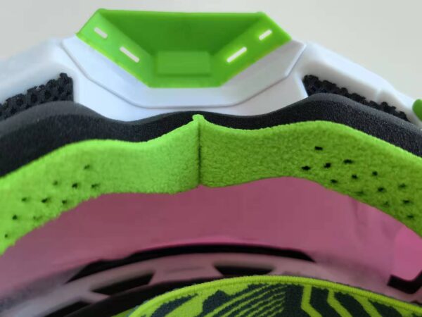 MF 55 2022 customized green vented foam dirtbike mx goggles - Image 2