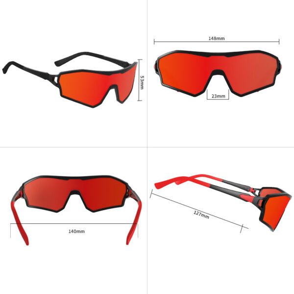 2022 unisex adult anti impact UV 400 PC frame sporting sunglasses MS 890 - Image 7