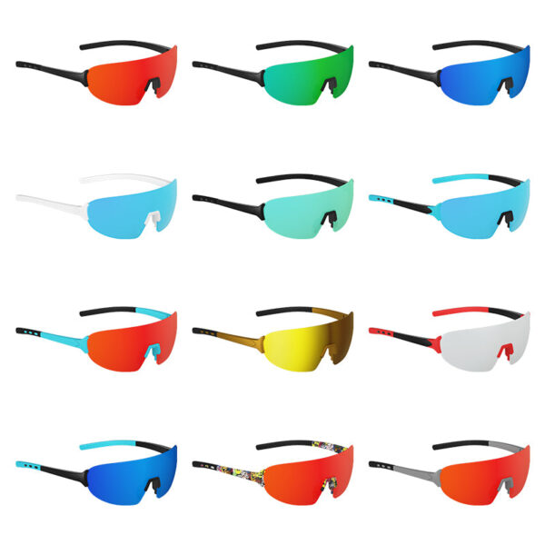 2022 newest design full Blue mirror UV 400 cycling sporting sunglasses MS 896 - Image 8