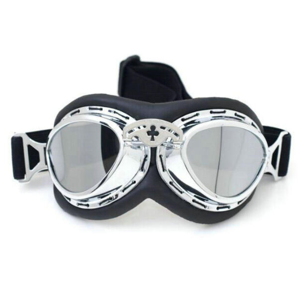 grey rainbow UV 400 PC lens off road harley glasses MT 07 - Image 16