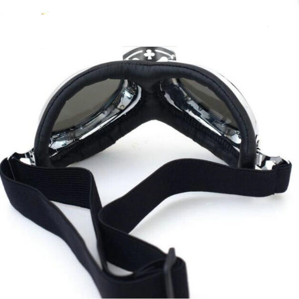 grey rainbow UV 400 PC lens off road harley glasses MT 07 - Image 19