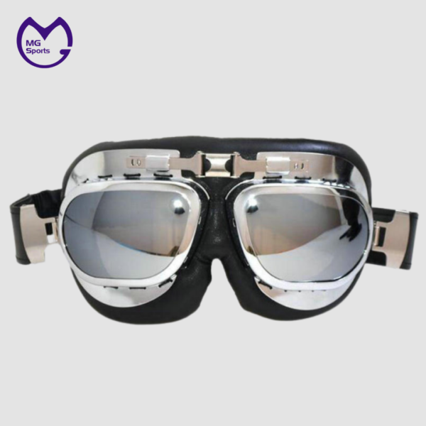 Motorcycle Half Helmet, Open Face Helmet, Motorbike Scooter Half Helmet, Universal Scooter Synthetic Leather Open Face Half Helmet UV Goggles - Image 3