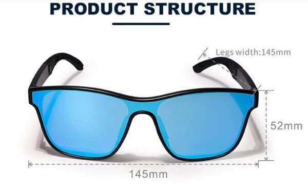 2022 unisex full blue coating anti impact fashionable sunglasses MH 508 - Image 7