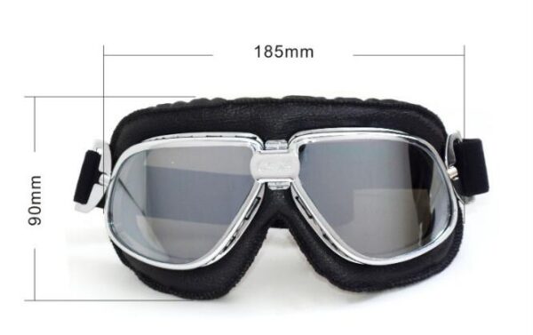 mirror PC UV 400 harley goggles with band helmet compatible MT 11 - Image 25