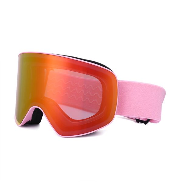2023 newly designed interchangeble lens ski snow goggle with removable strap - Image 4