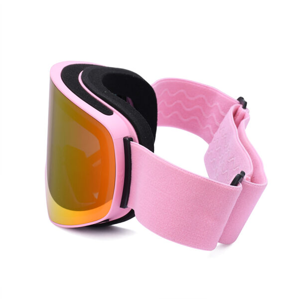 2023 newly designed interchangeble lens ski snow goggle with removable strap - Image 3