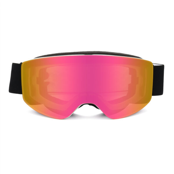 2023 pink anti fog PC lens snowboarding ski goggles for adult