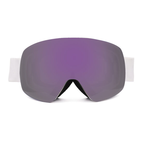 2023 blue mirror coating interchangeable lens ski snow goggles with elastic band - Image 2