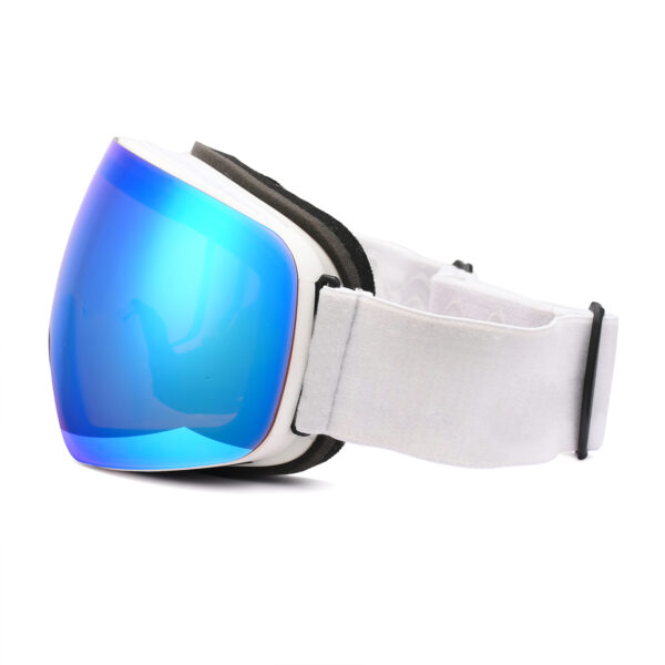 2023 blue mirror coating interchangeable lens ski snow goggles with elastic band - Image 4