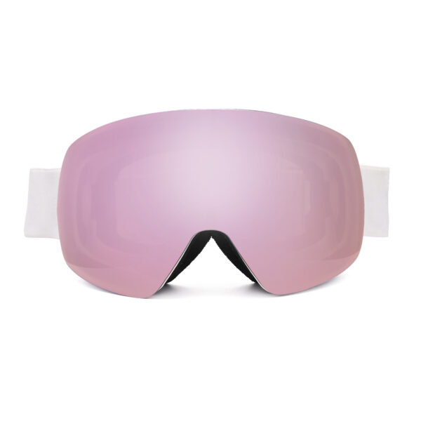 2023 blue mirror coating interchangeable lens ski snow goggles with elastic band - Image 6