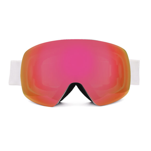 2023 blue mirror coating interchangeable lens ski snow goggles with elastic band - Image 7