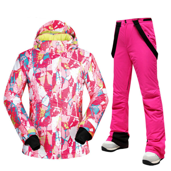 2024 new designed customized skiing suit snow windproof clothing and pants - Image 5