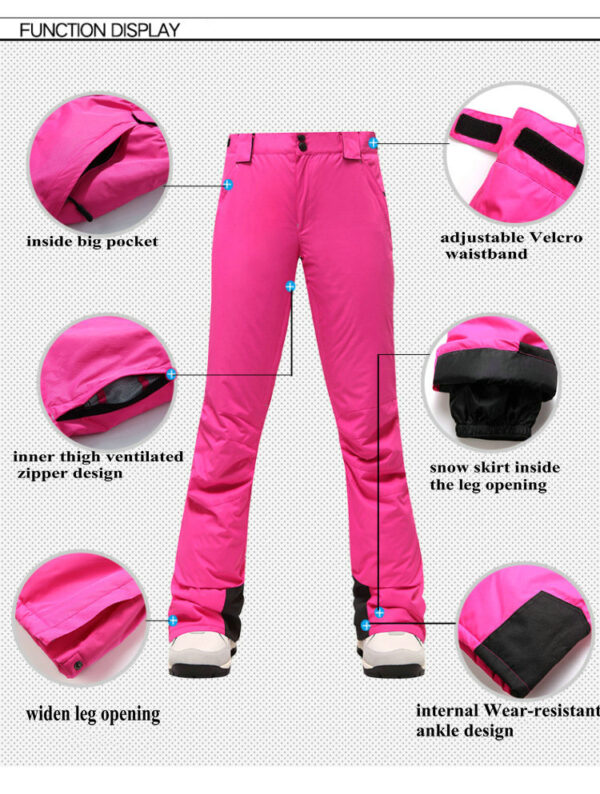 2024 new designed customized skiing suit snow windproof clothing and pants - Image 7