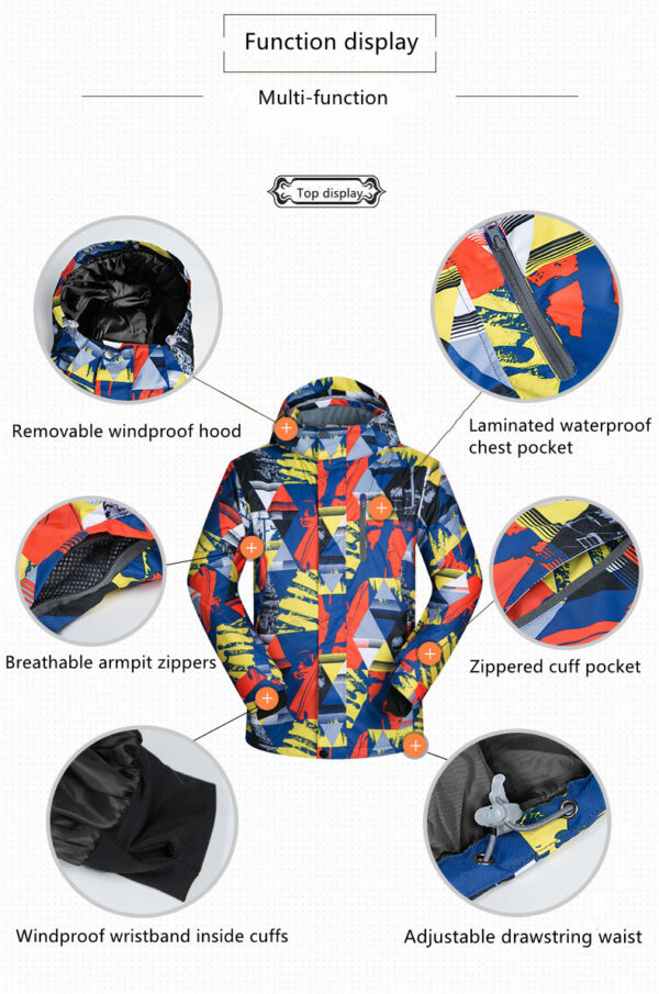 2024 new designed customized skiing suit snow windproof clothing and pants - Image 6