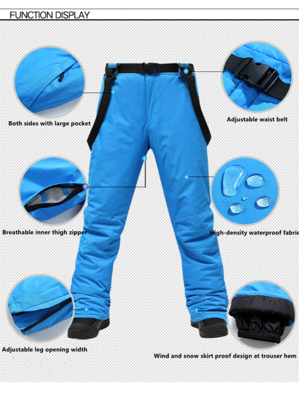 2024 new designed customized skiing suit snow windproof clothing and pants - Image 7