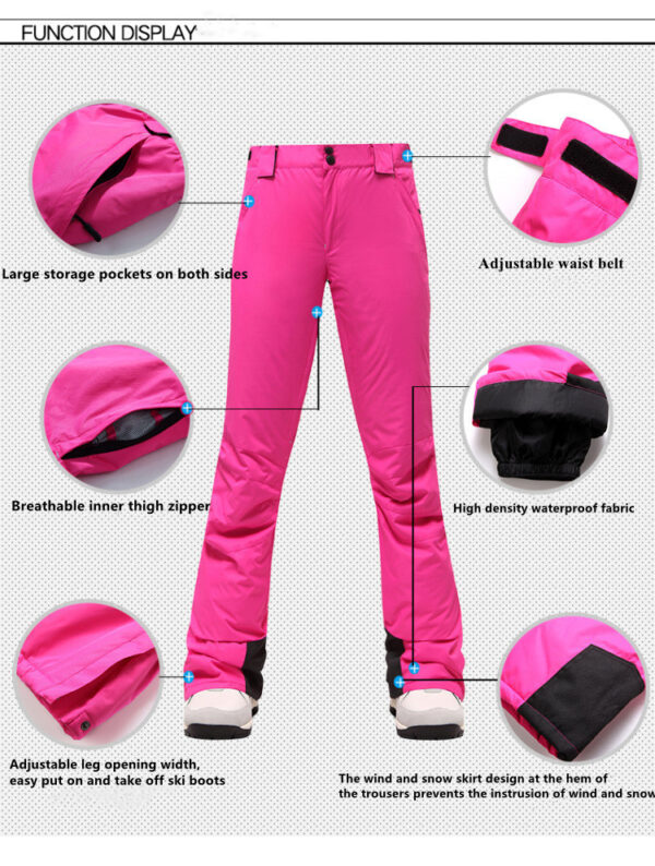 2024 new designed customized skiing suit snow windproof clothing and pants - Image 8