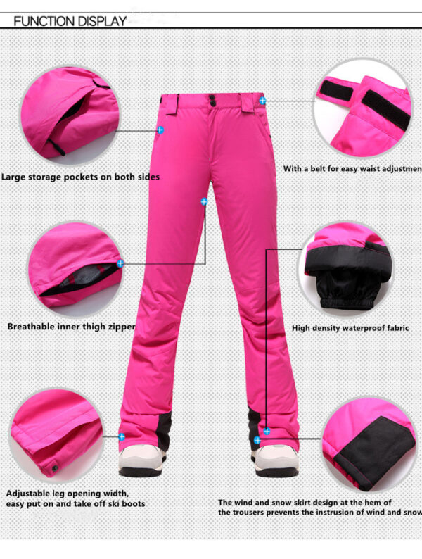 2024 new designed customized skiing suit snow windproof clothing and pants - Image 8