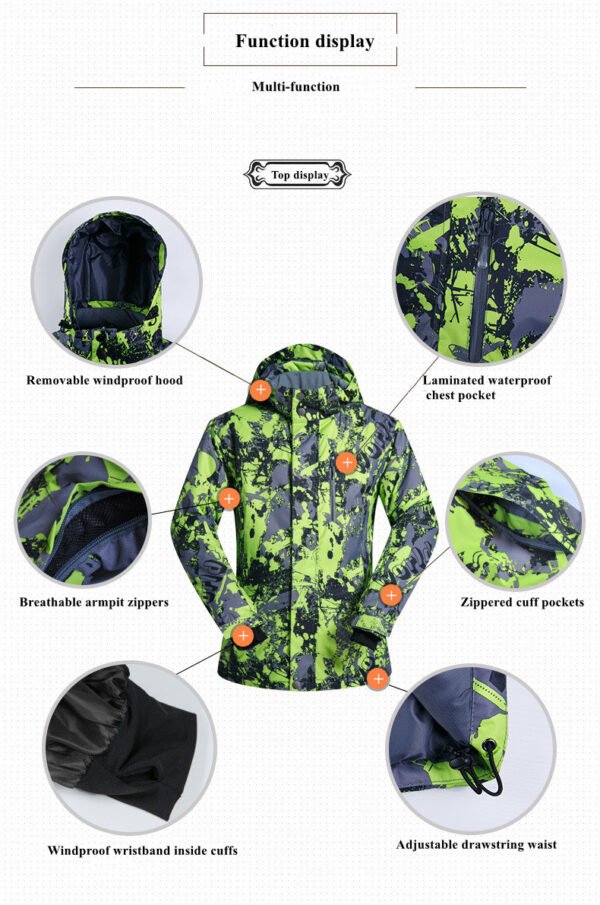 2024 new designed customized skiing suit snow windproof clothing and pants - Image 6