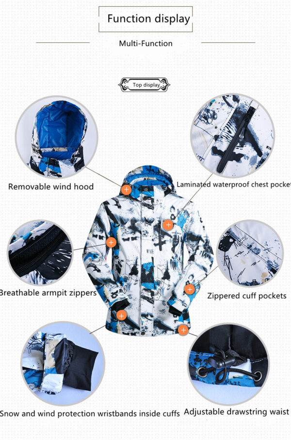 2024 new designed customized skiing suit snow windproof clothing and pants - Image 6