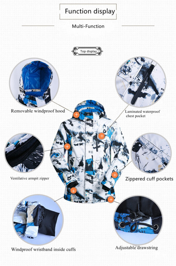 2024 new designed customized skiing suit snow windproof clothing and pants - Image 8