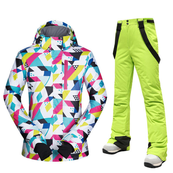 2024 new designed customized skiing suit snow windproof clothing and pants - Image 2