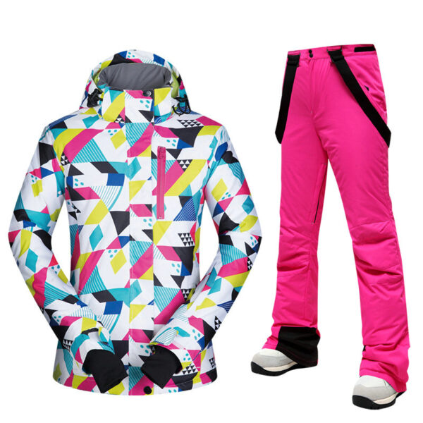 2024 new designed customized skiing suit snow windproof clothing and pants