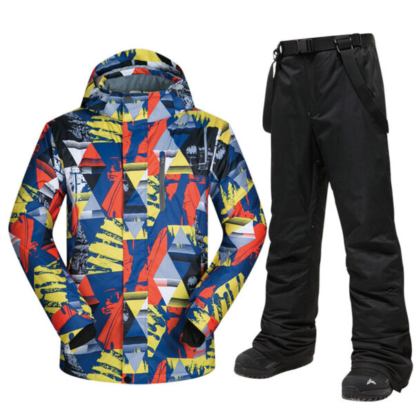 2024 new designed customized skiing suit snow windproof clothing and pants - Image 2