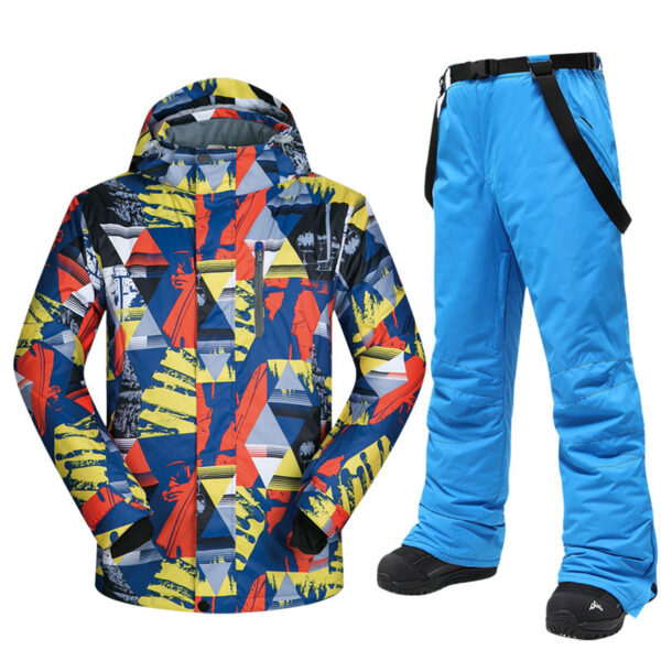 2024 new designed customized skiing suit snow windproof clothing and pants - Image 2