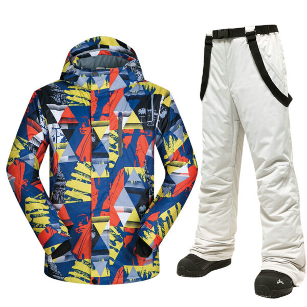 2024 new designed customized skiing suit snow windproof clothing and pants - Image 3