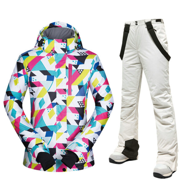 2024 new designed customized skiing suit snow windproof clothing and pants - Image 3