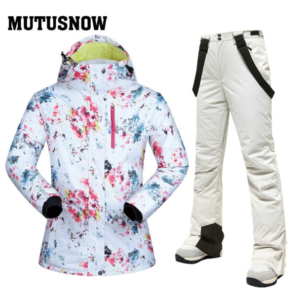 2024 new designed customized skiing suit snow windproof clothing and pants - Image 4