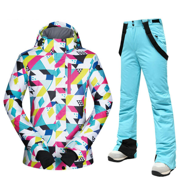 2024 new designed customized skiing suit snow windproof clothing and pants - Image 5